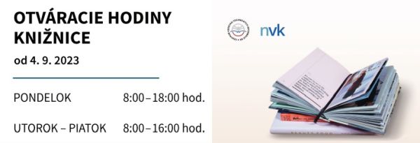Otváracie hodiny knižnice