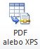 Obrázok (ikona) tlačidla PDF v skupine Externé údaje